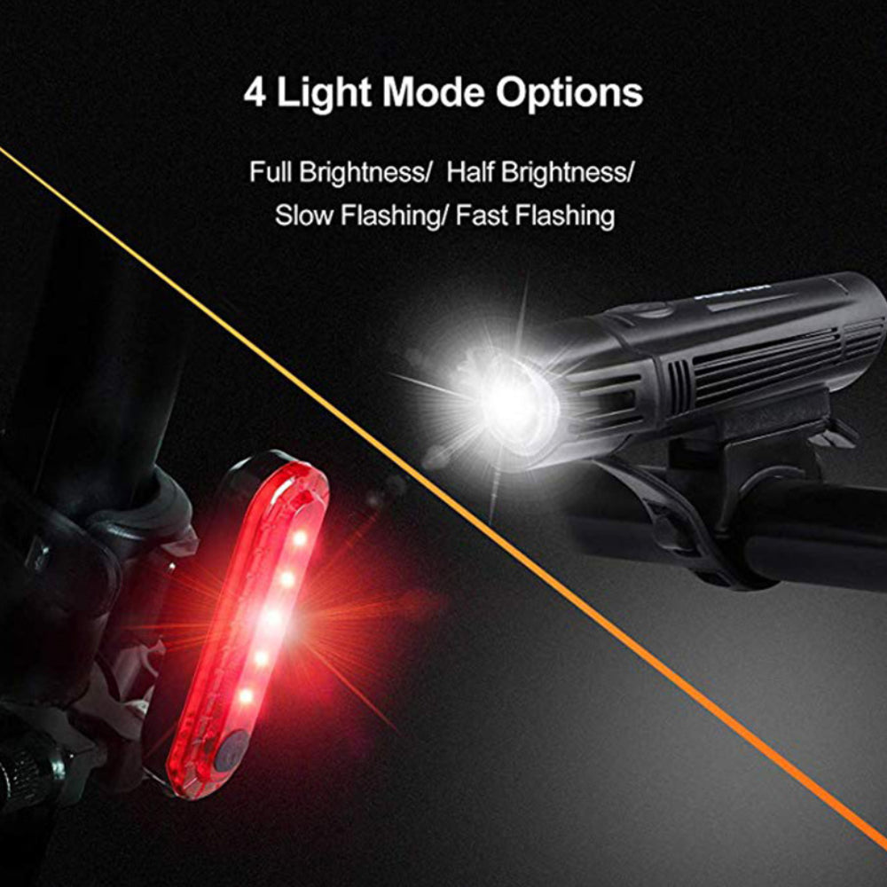 USB Rechargeable Front and Rear Light